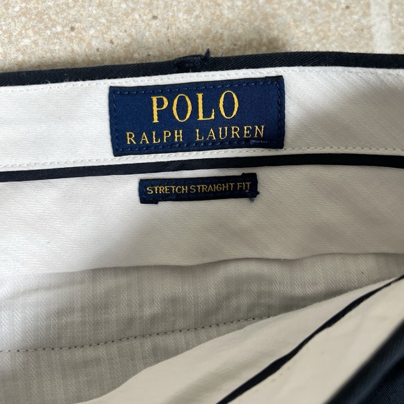 Polo Ralph Lauren Men's Stretch Slim Fit Chino Pants Navy Blue Size 38x30 - Picture 3 of 6
